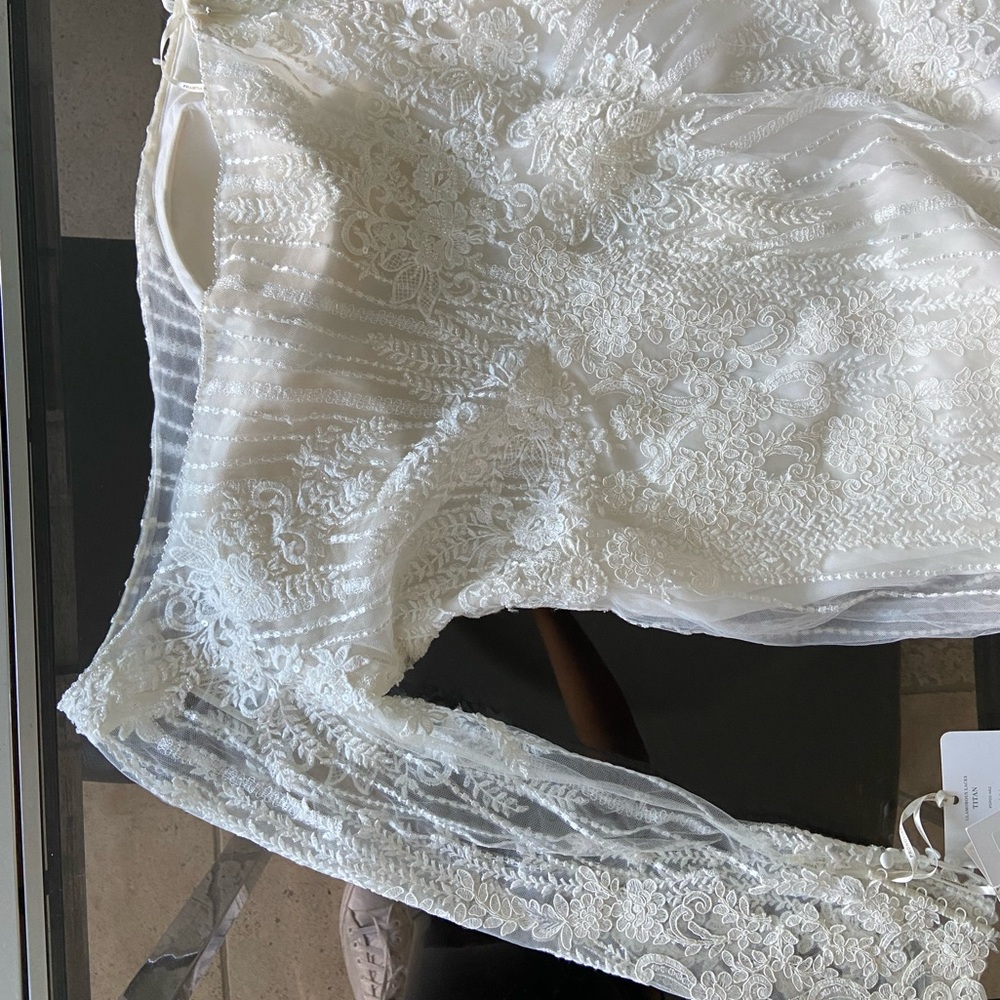 Pronovias Titan Wedding Dress (size: 18, new with tags, never worn) - Picture 7 of 8